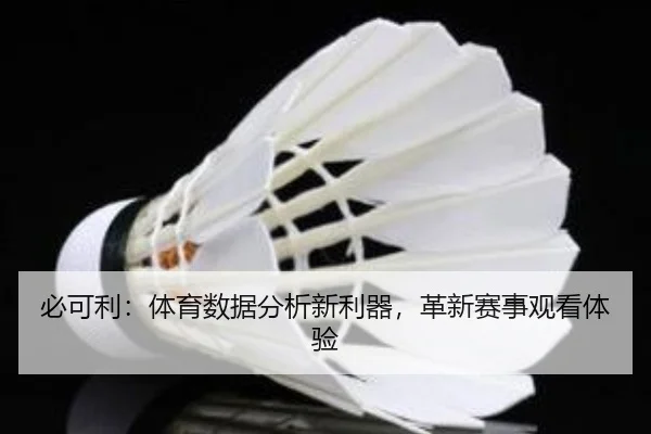 必可利：体育数据分析新利器，革新赛事观看体验